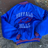 Vintage Buffalo Bills “Bro” Satin Jacket Size L