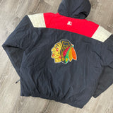 Vintage Chicago Blackhawks Starter Jacket Size XL