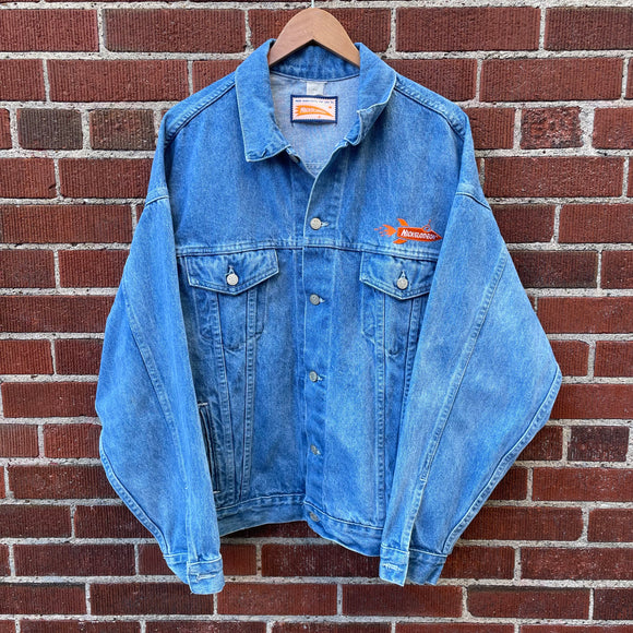 Vintage Nickelodeon Jean Jacket Size XL