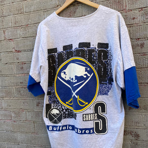 Vintage Buffalo Sabres Baseball Jersey